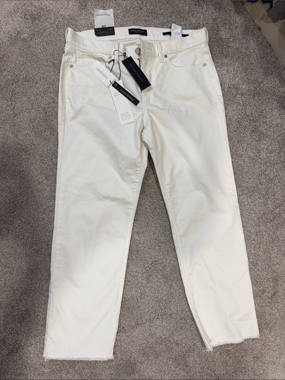 Banana Republic White girlfriend Women’s Jeans